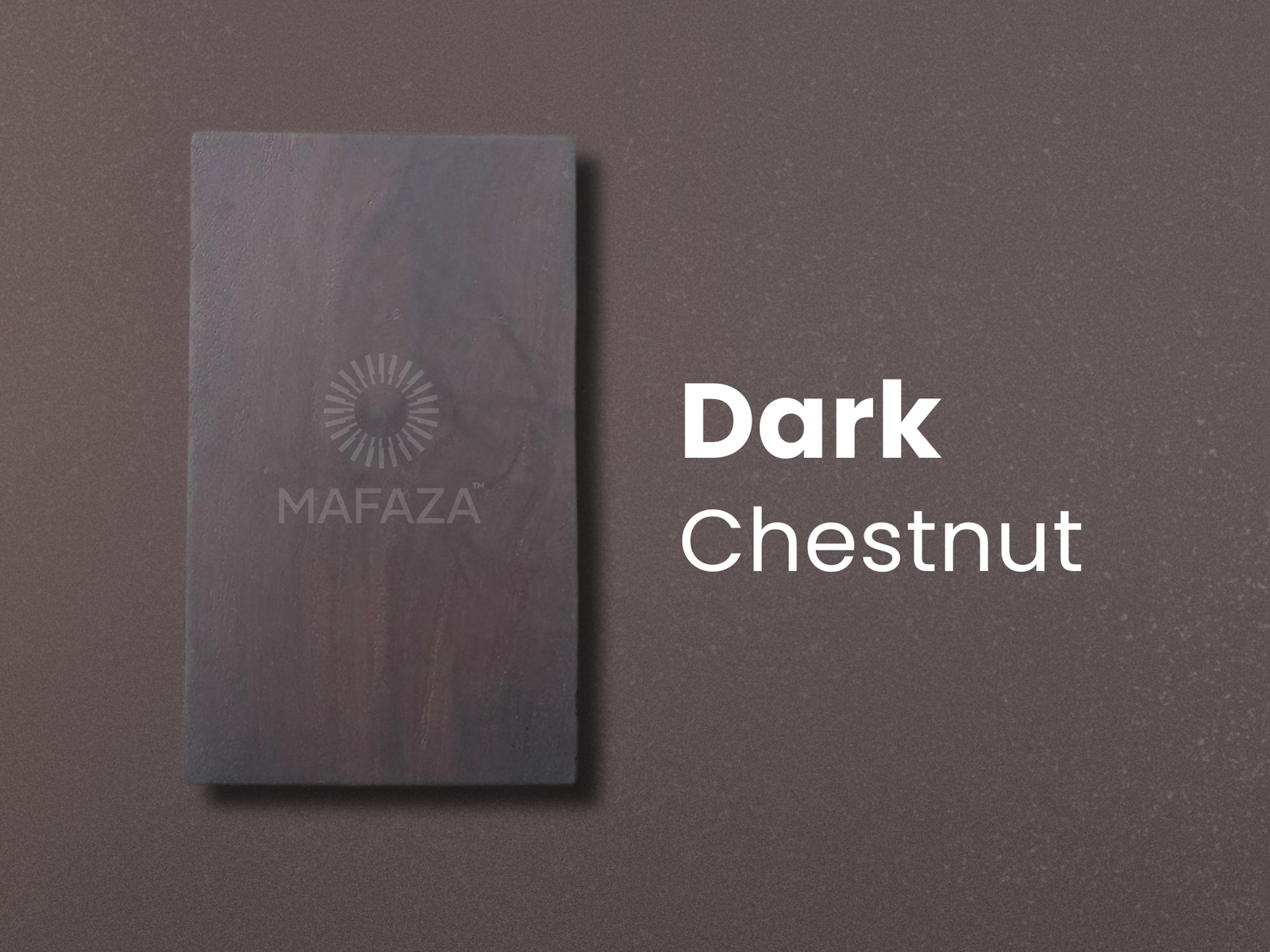 Finishing Options: Explore Our Wood Color Palette - Dark Chestnut by Mafaza Living