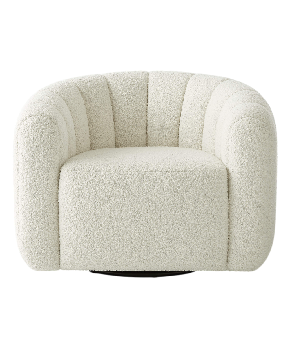 Fitz Boucle Swivel Chair