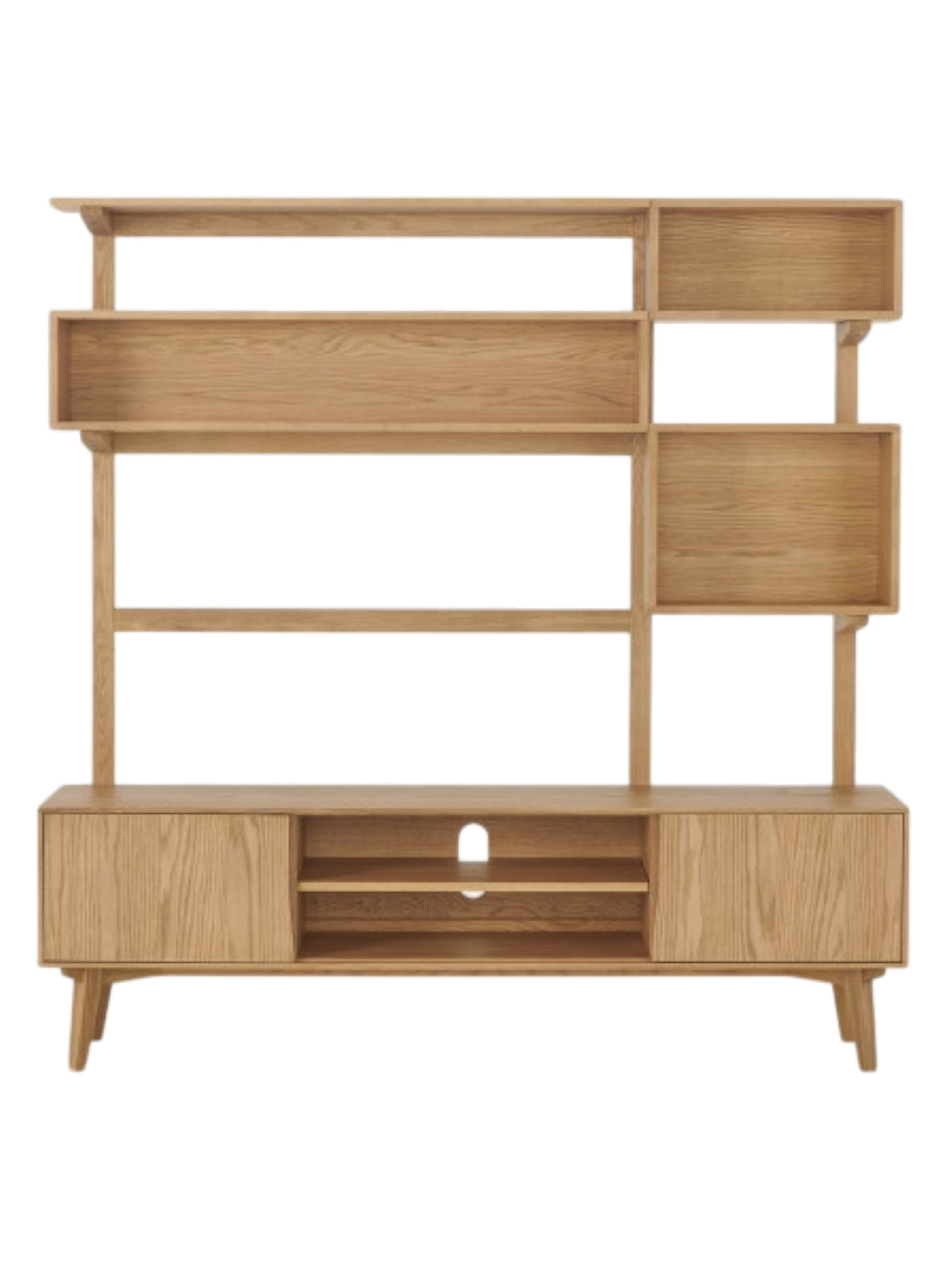 Wingrove Wide Media Shelving Unit