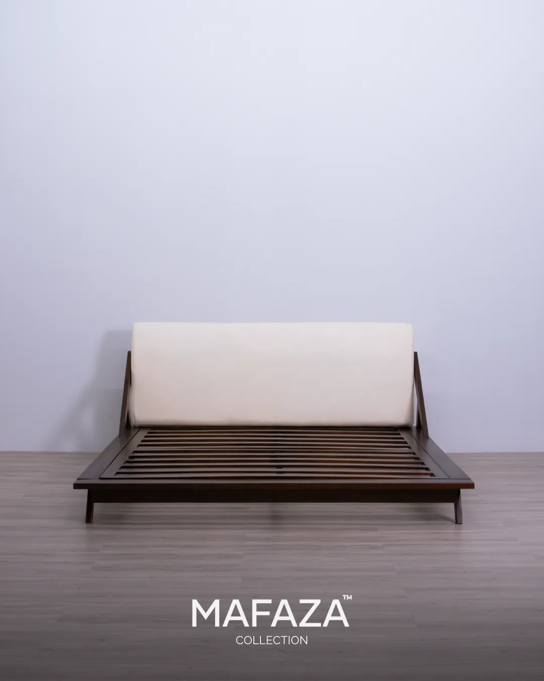 Sophisticated Drommen King Bed Frame in Teak Wood