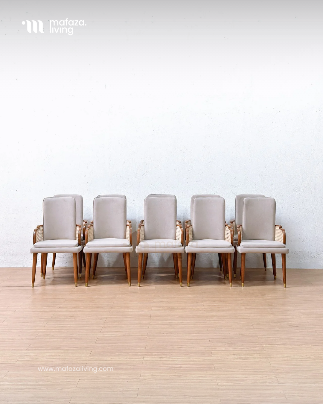 Blakey Teak Dining Chair with Woven Accents