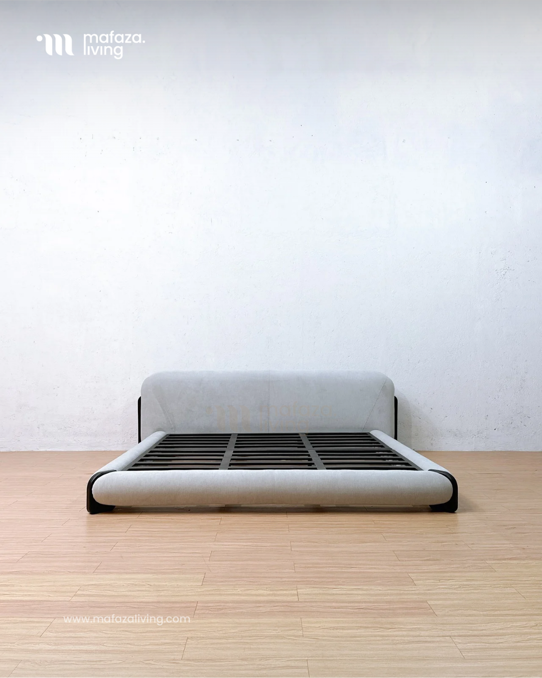 Vess Modern Teak Bed Frame 200x200