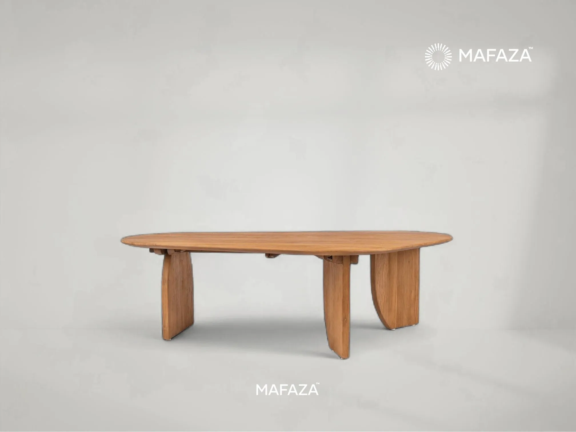 Ace Coffee Table – Elegant Solid Teak Wood Coffee Table by Mafaza Living