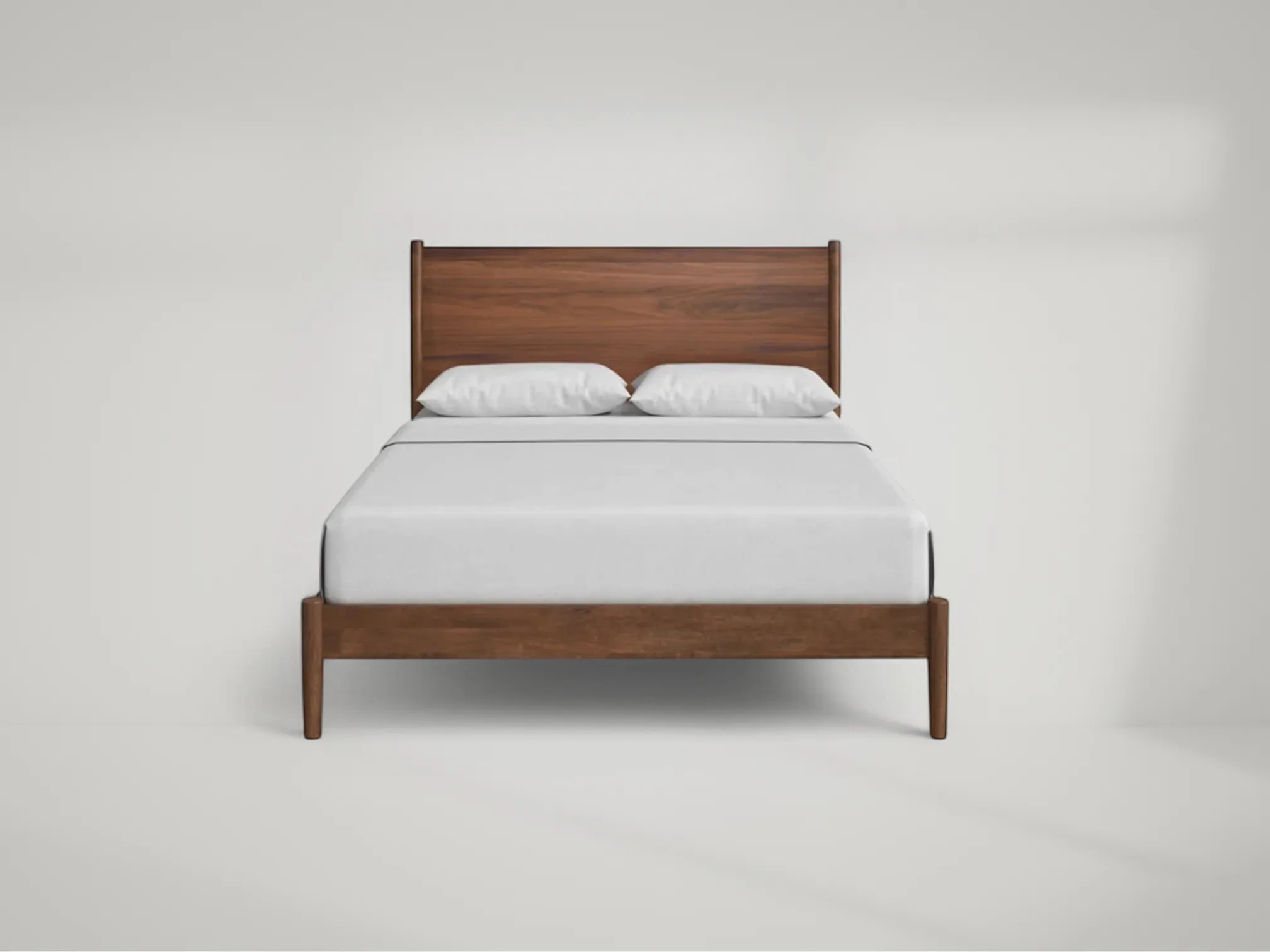 Antigua teak wood bed frame inspired by tropical island aesthetics by Mafaza Living