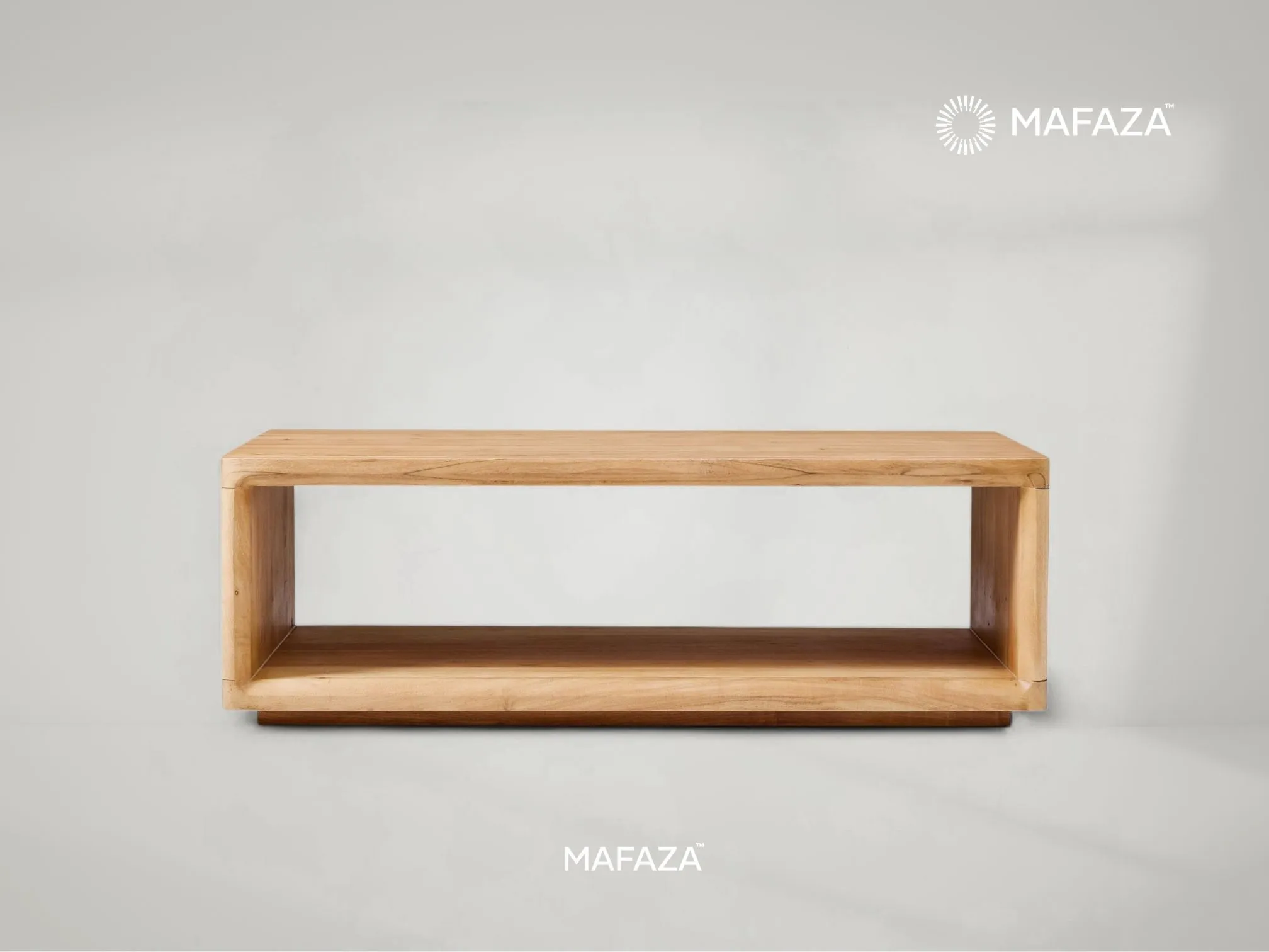 Calla Coffee Table – Organic Sculptural Teak Wood Coffee Table by Mafaza Living