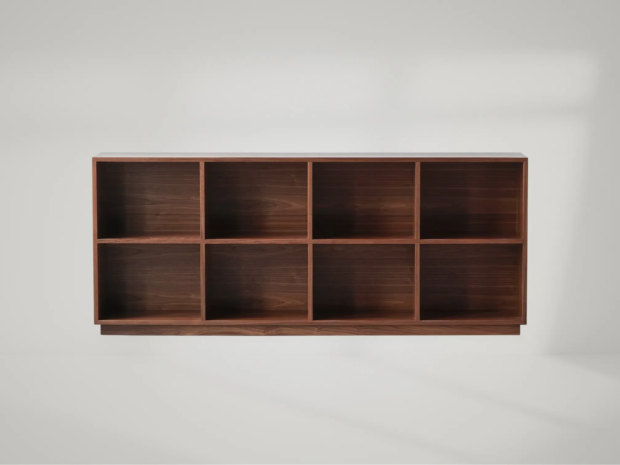 Douglas solid teak bookcase with minimalist profile and spacious shelves for elegant home organization by Mafaza Living