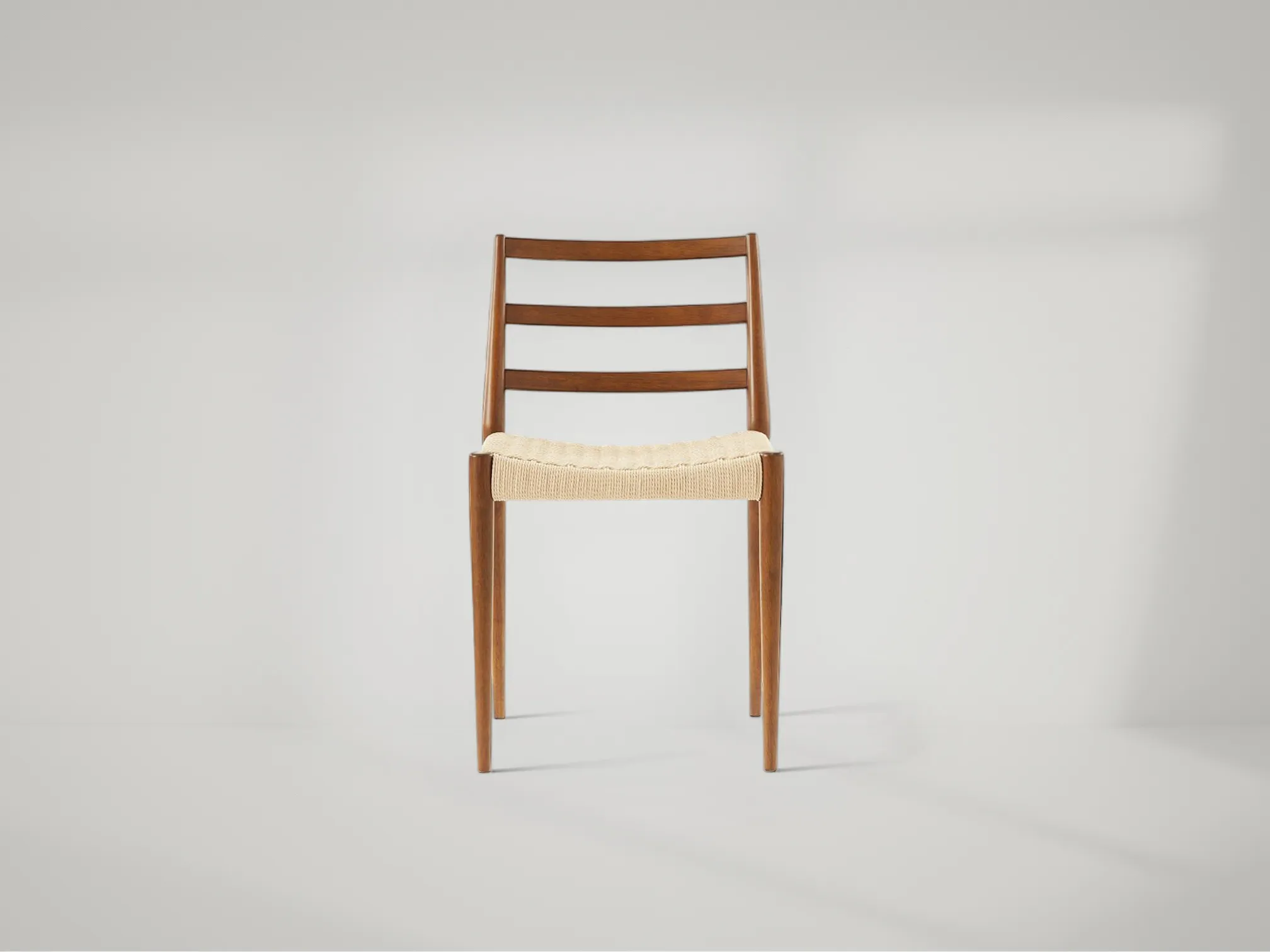 Holland dining chair featuring solid teak frame and timeless Scandinavian appeal by Mafaza Living
