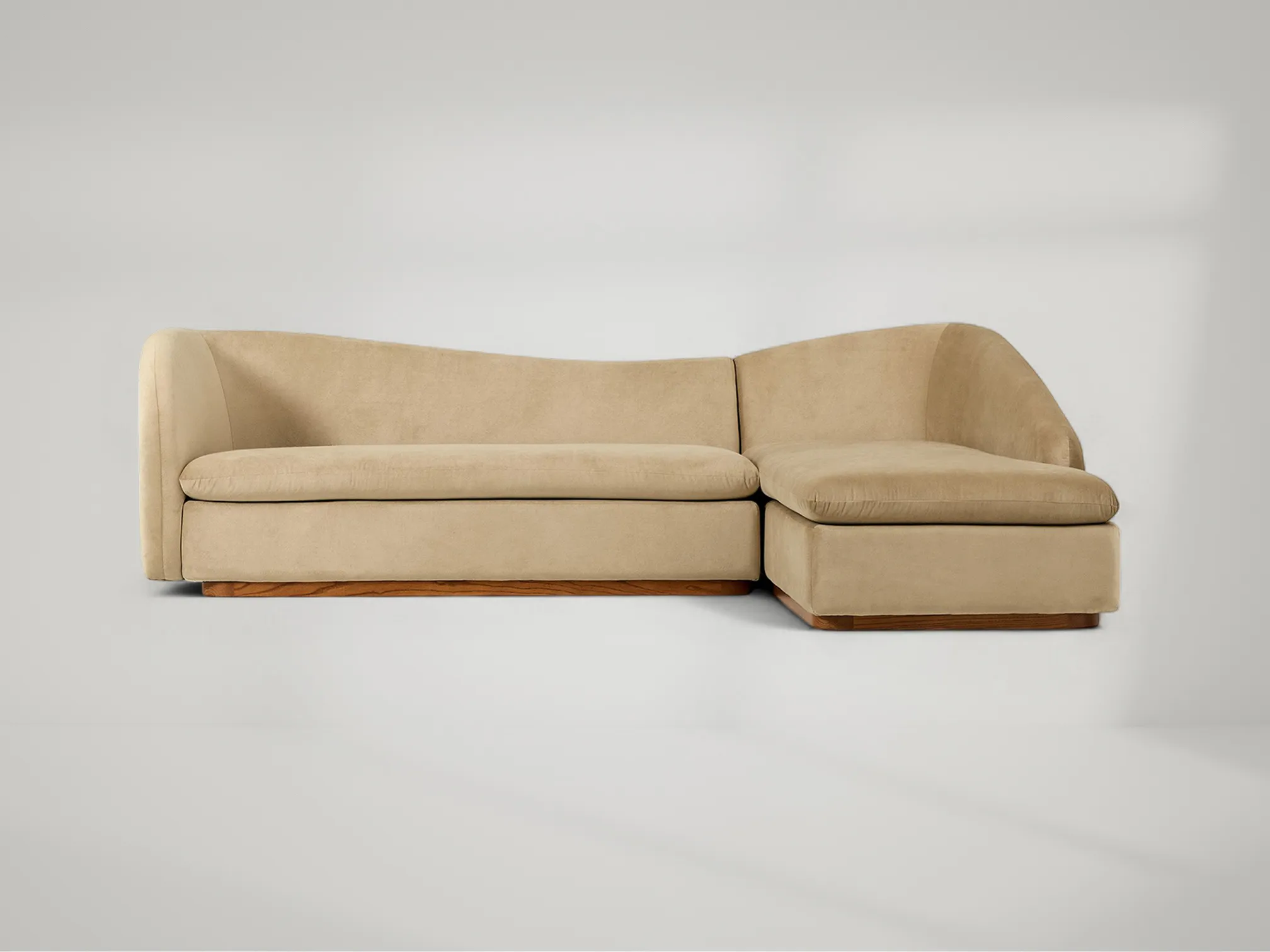 Kaufman 2-Pieces Chaise Sectional Sofa – Two-piece sectional sofa with chaise extension and refined comfort by Mafaza Living