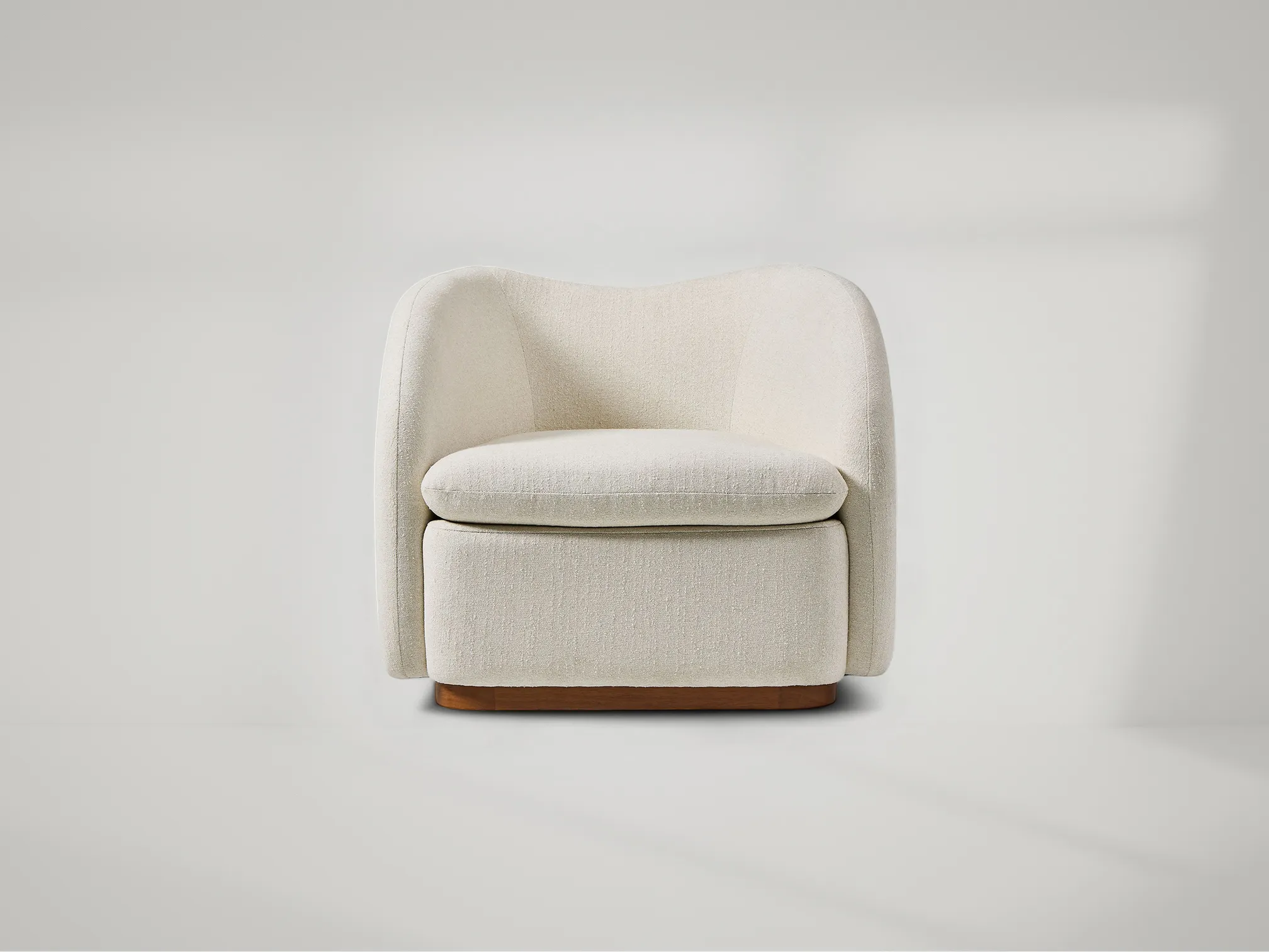 Kaufman Chair – Compact teak lounge chair with tailored cushions and natural elegance by Mafaza Living