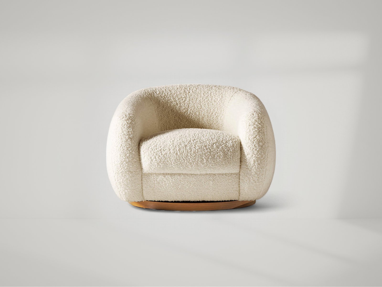 Laszlo Boucle Swivel Chair