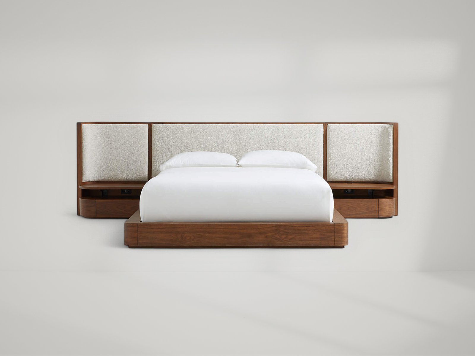 Milano Upholstered Bed Frame with Nightstands
