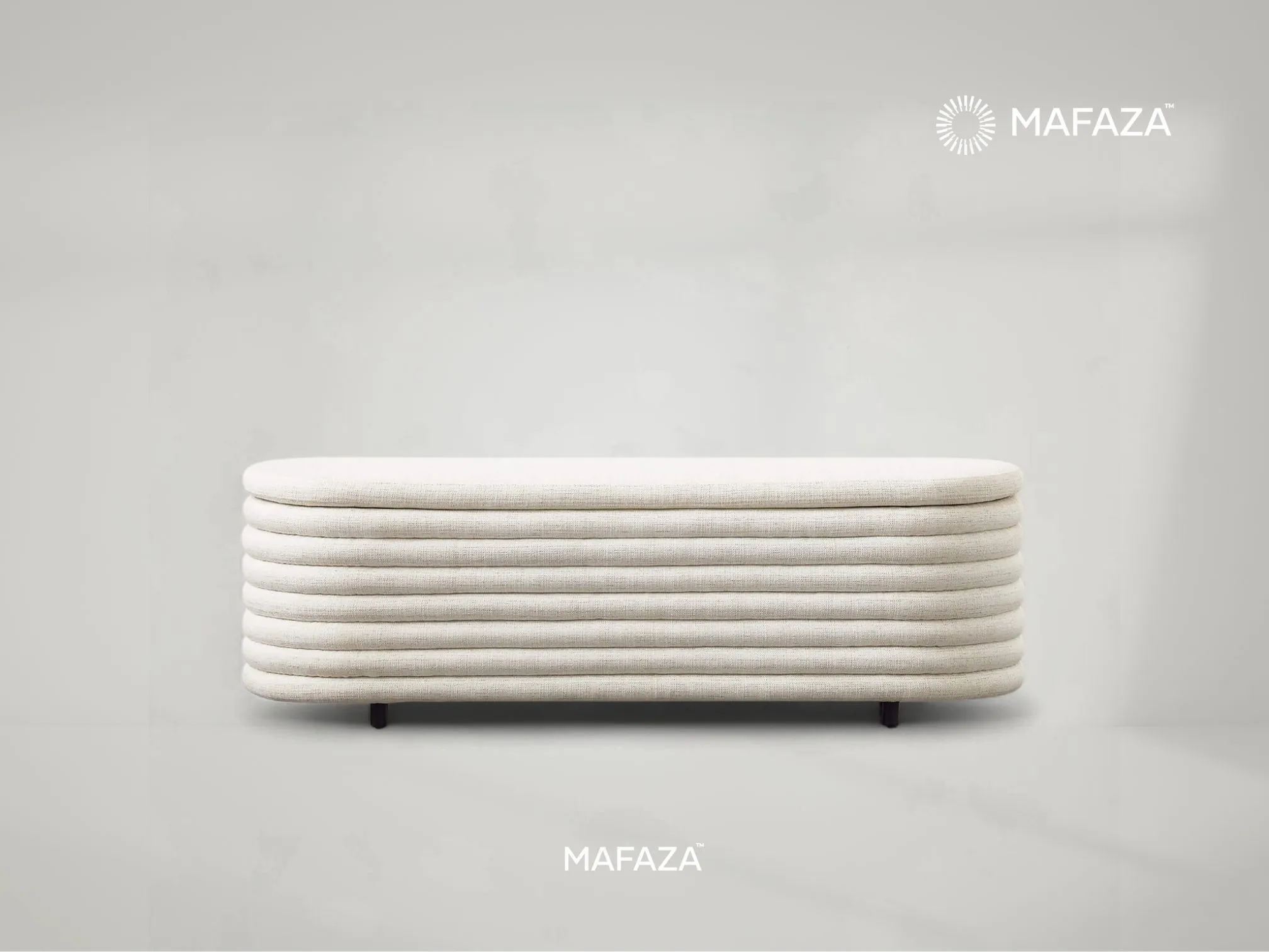 Orialt Storage Bench with Lift-Top Seat in Certified Teak Wood – Modern Upholstered Storage Bench by Mafaza Living