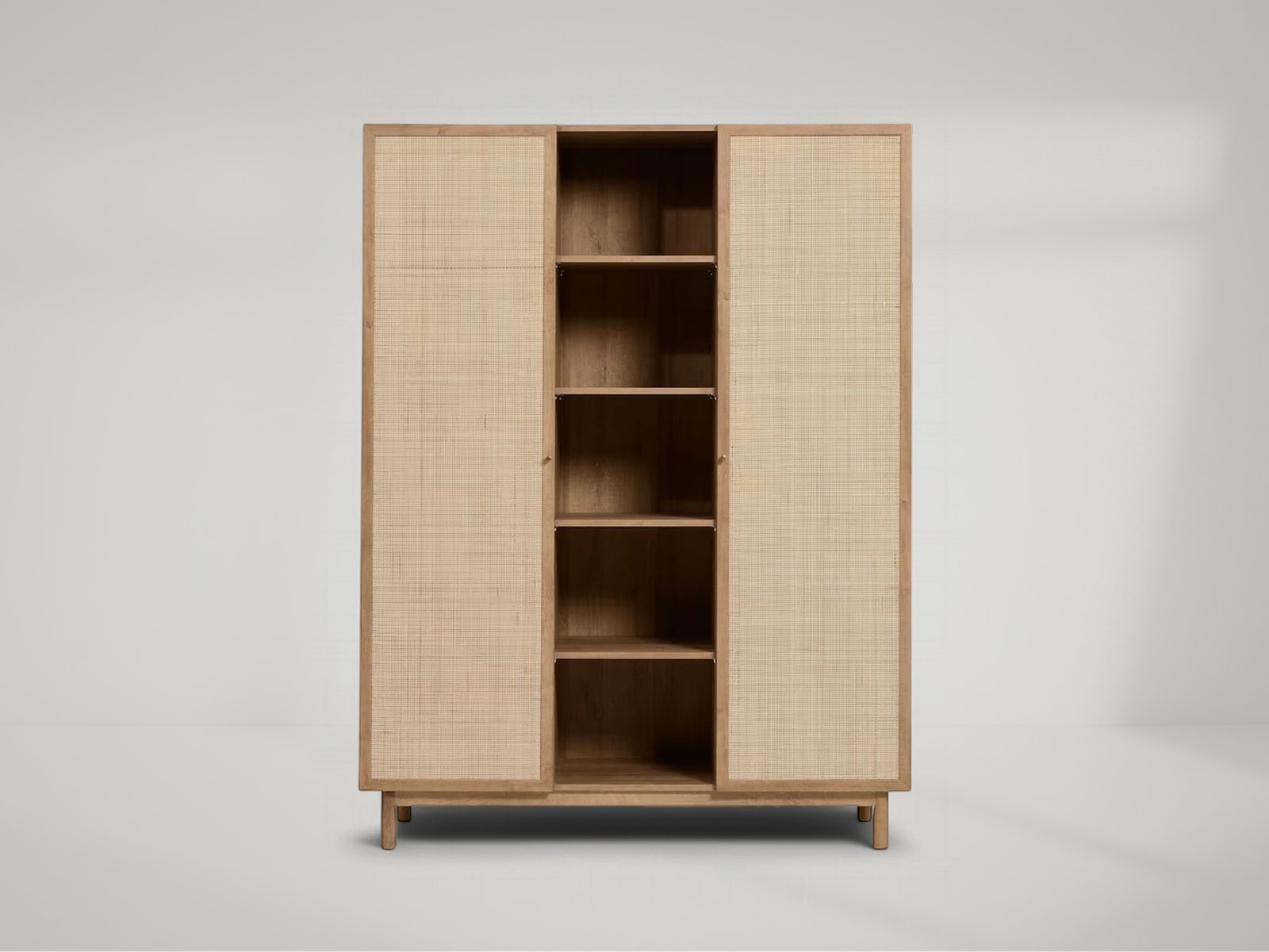 Pavia Rattan Triple Wardrobe