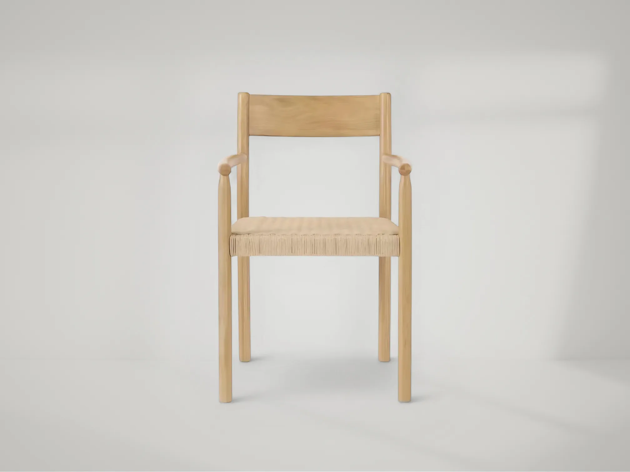 Rhye solid teak dining chair with soft contours and timeless silhouette by Mafaza Living