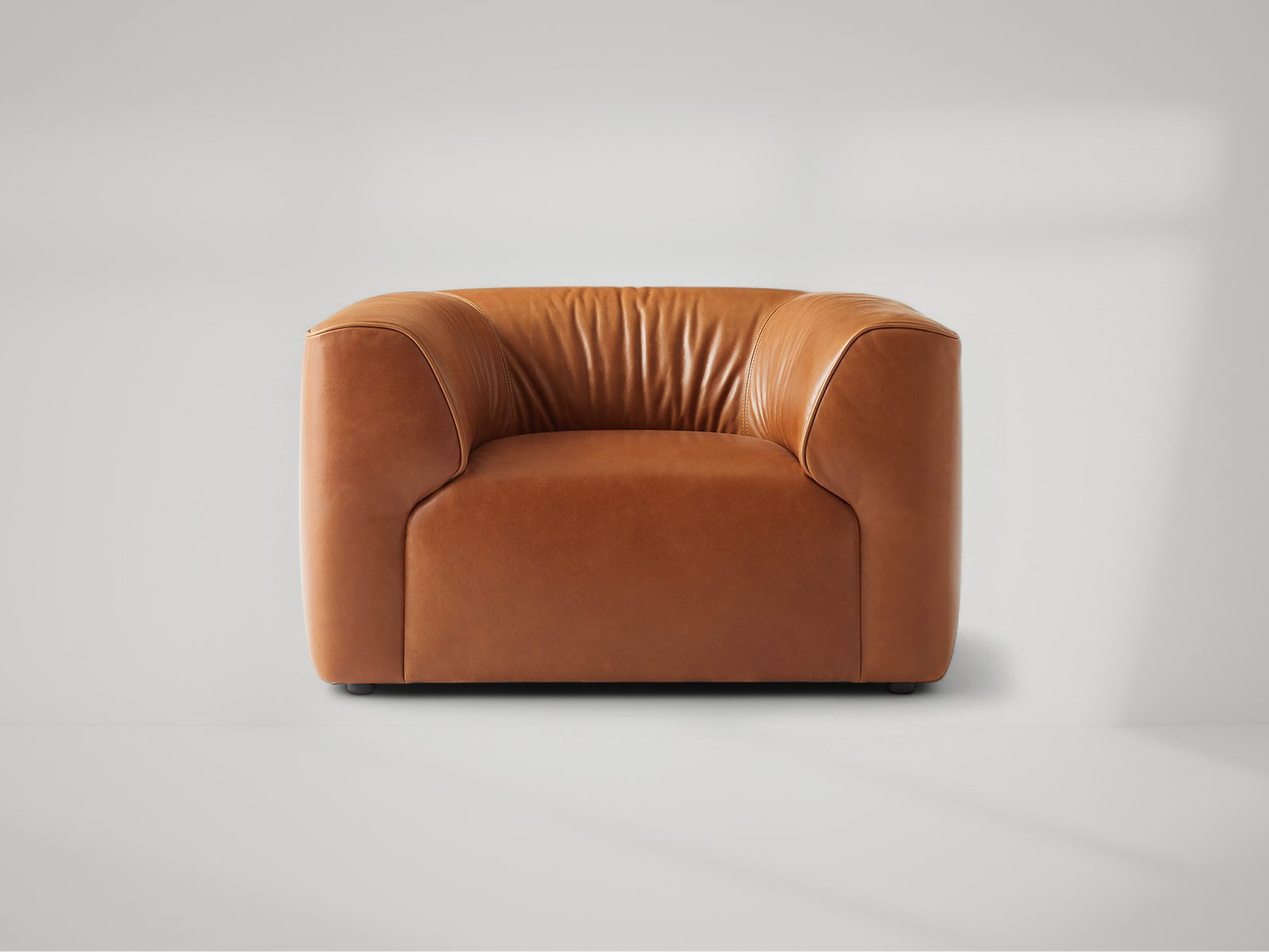 Rodez Saddle Leather Accent Chair