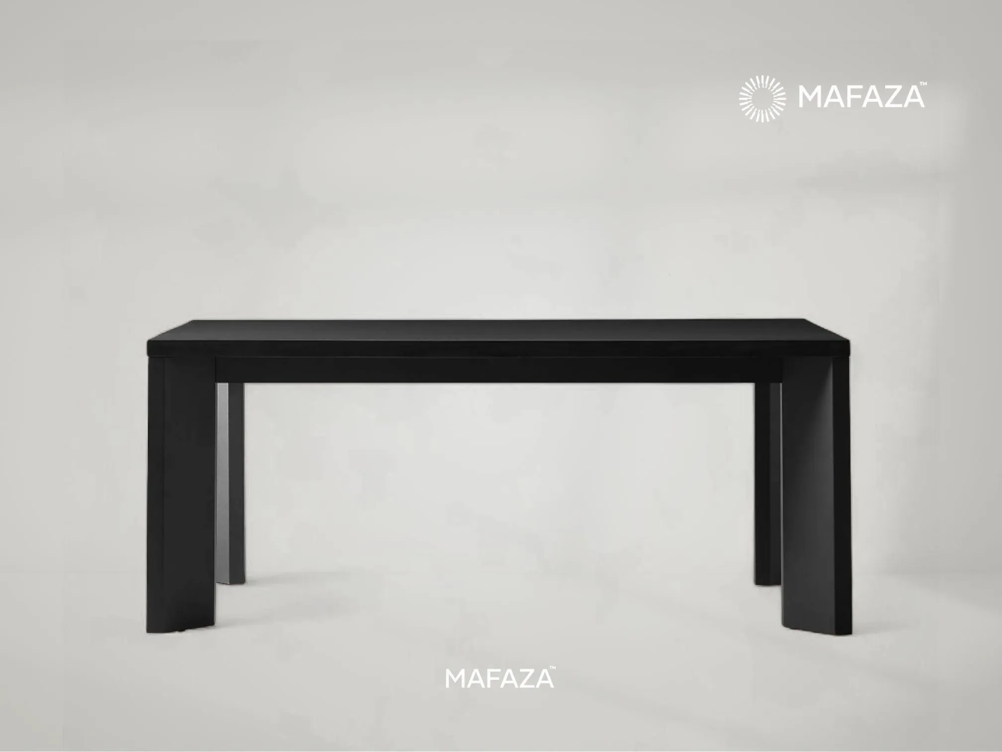 Sydney Rectangular Dining Table – Minimalist Teak Wood Dining Table by Mafaza Living