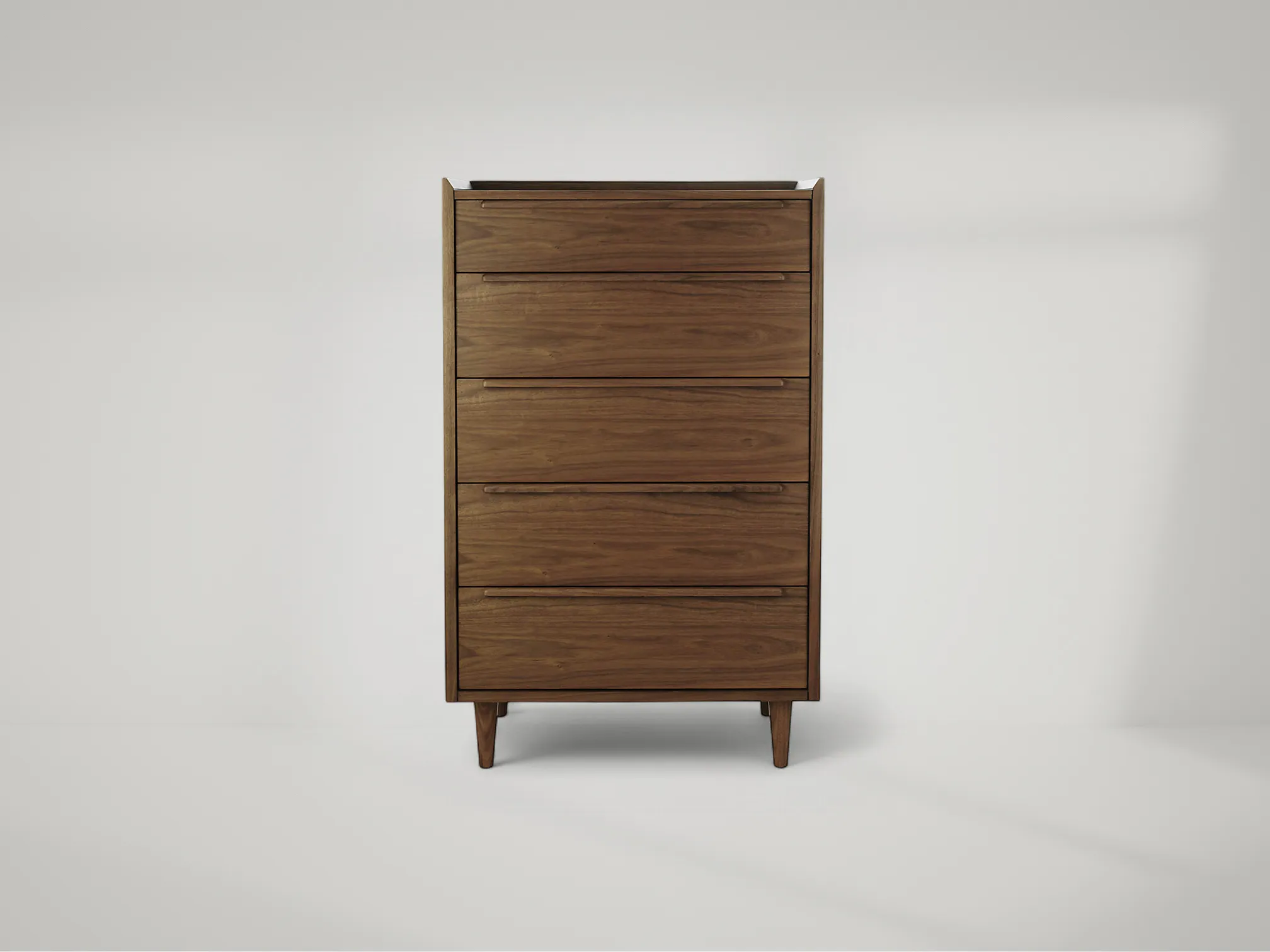 Tate 5-Drawers Chest – Five-drawer teak chest combining functionality and warm natural tone by Mafaza Living