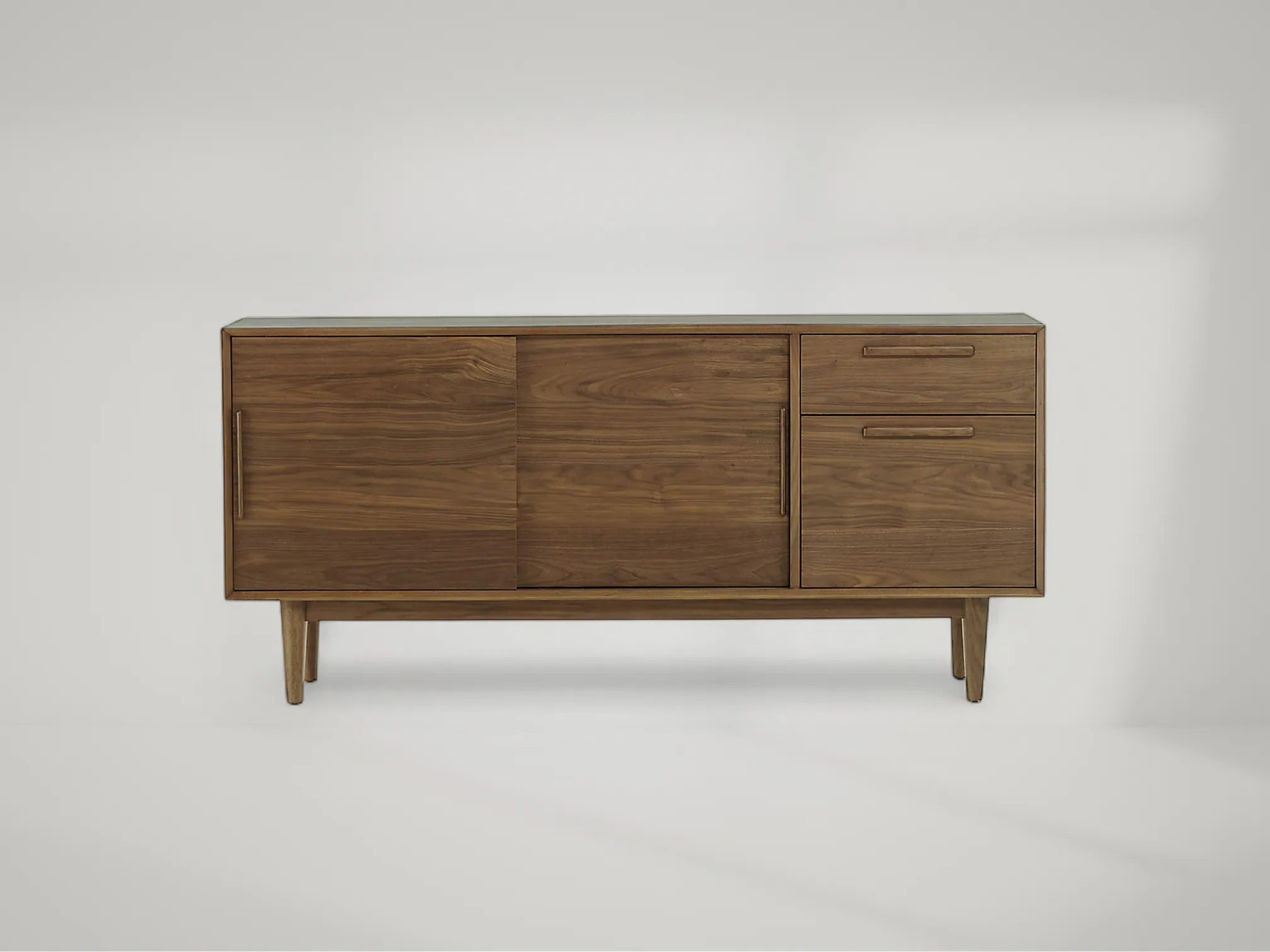 Tate Credenza/Storage Media Console – Multi-functional teak credenza with media storage and refined aesthetic by Mafaza Living