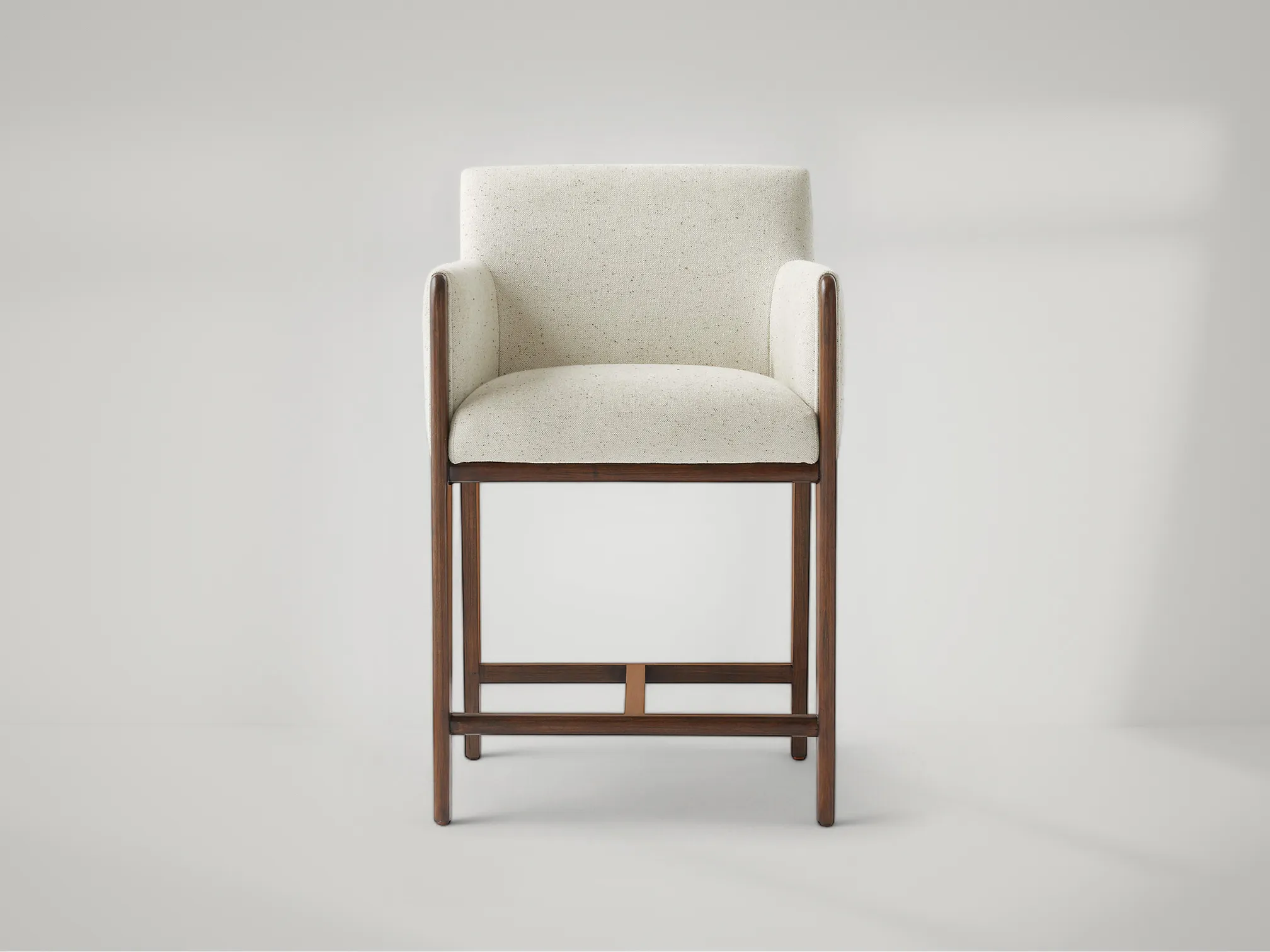 Viva counter stool crafted from teak with clean lines and elegant balance by Mafaza Living
