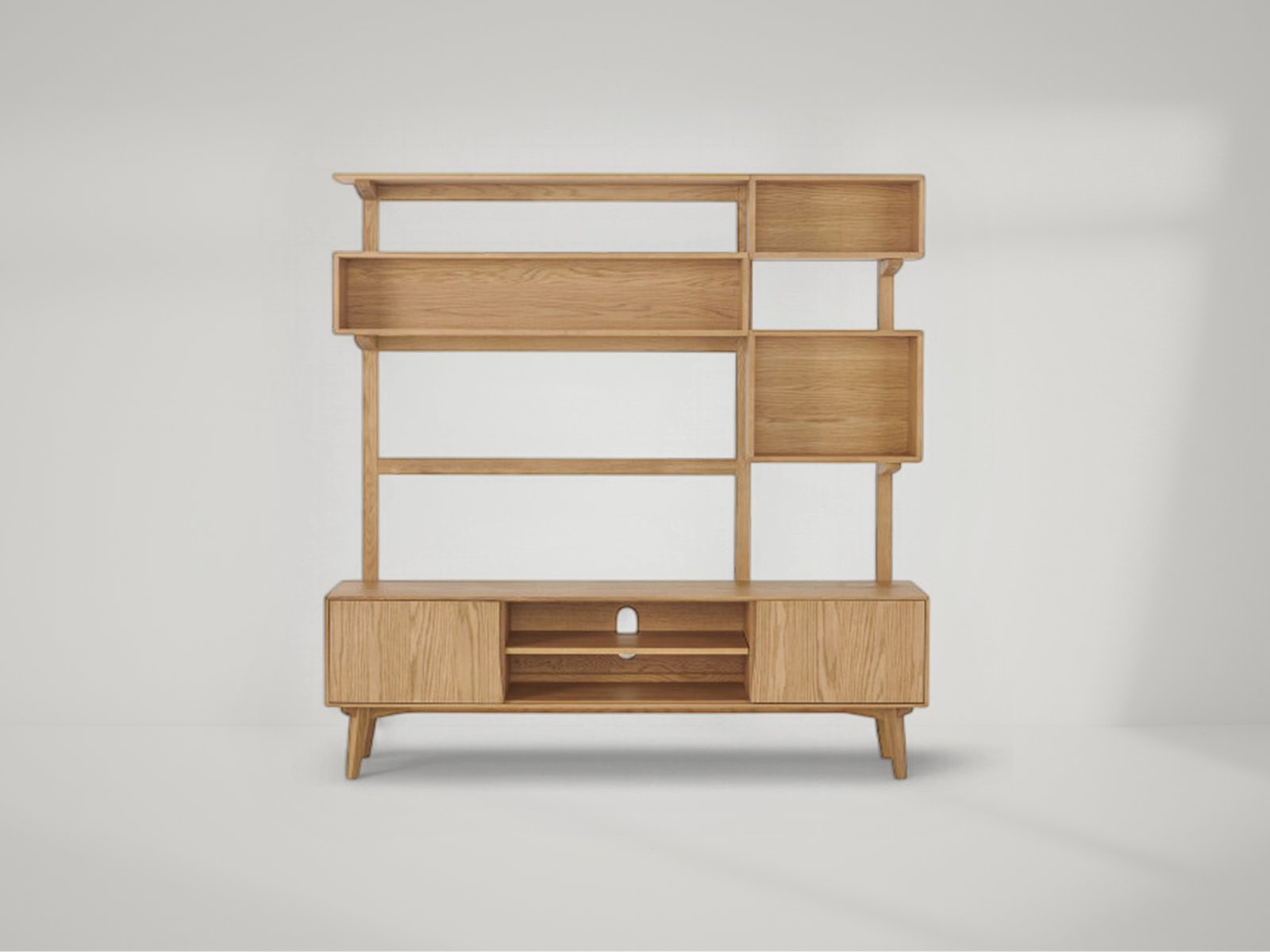 Wingrove Wide Media Shelving Unit